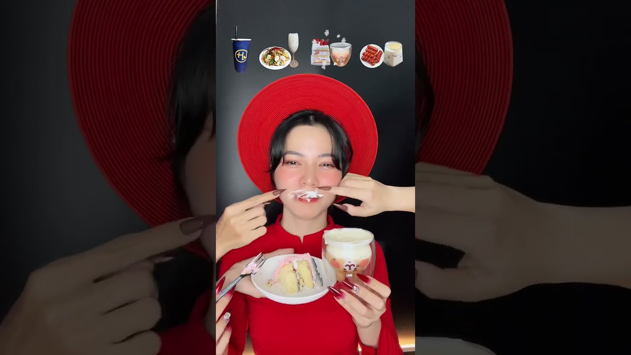 C&Ocirc; D&Acirc;U UỐNG TR&Agrave; SỮA | Bảo Ng&acirc;n đang ăn