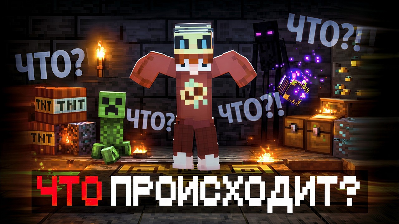 ЧТО ПРОИСХОДИТ НА ЭТОЙ КАРТЕ В МАЙНКРАФТ!