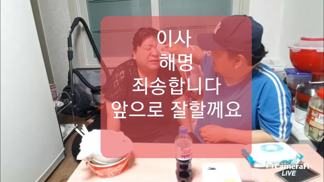 복부인 짜장면 탕수육 먹방 #이사 #잘못 반성 해명 앞으로 잘하겠습니다 mukbang