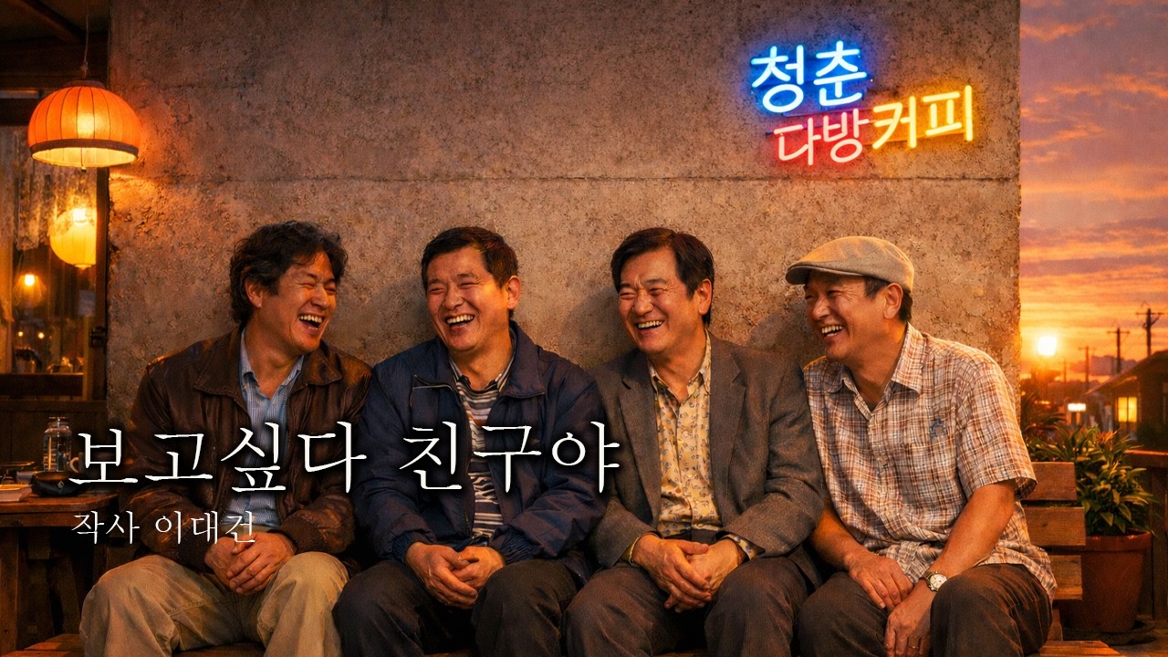 트로트 : 보고싶다 친구야 (작사 : 이대건, 작곡.노래 : AI)
