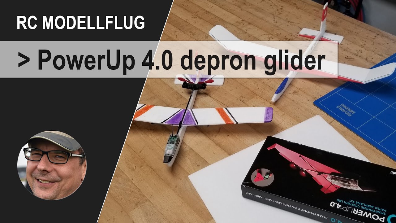 RC Modellflug - Ferngesteuerter Depron-Segelflieger mit PowerUp 4.0 selber bauen