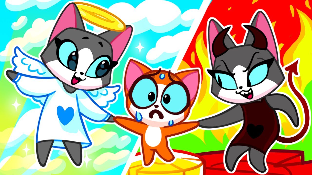 😇Are You Angel Or Demon Baby?😈 Angel VS Demon Family || Purr-Purr Stories