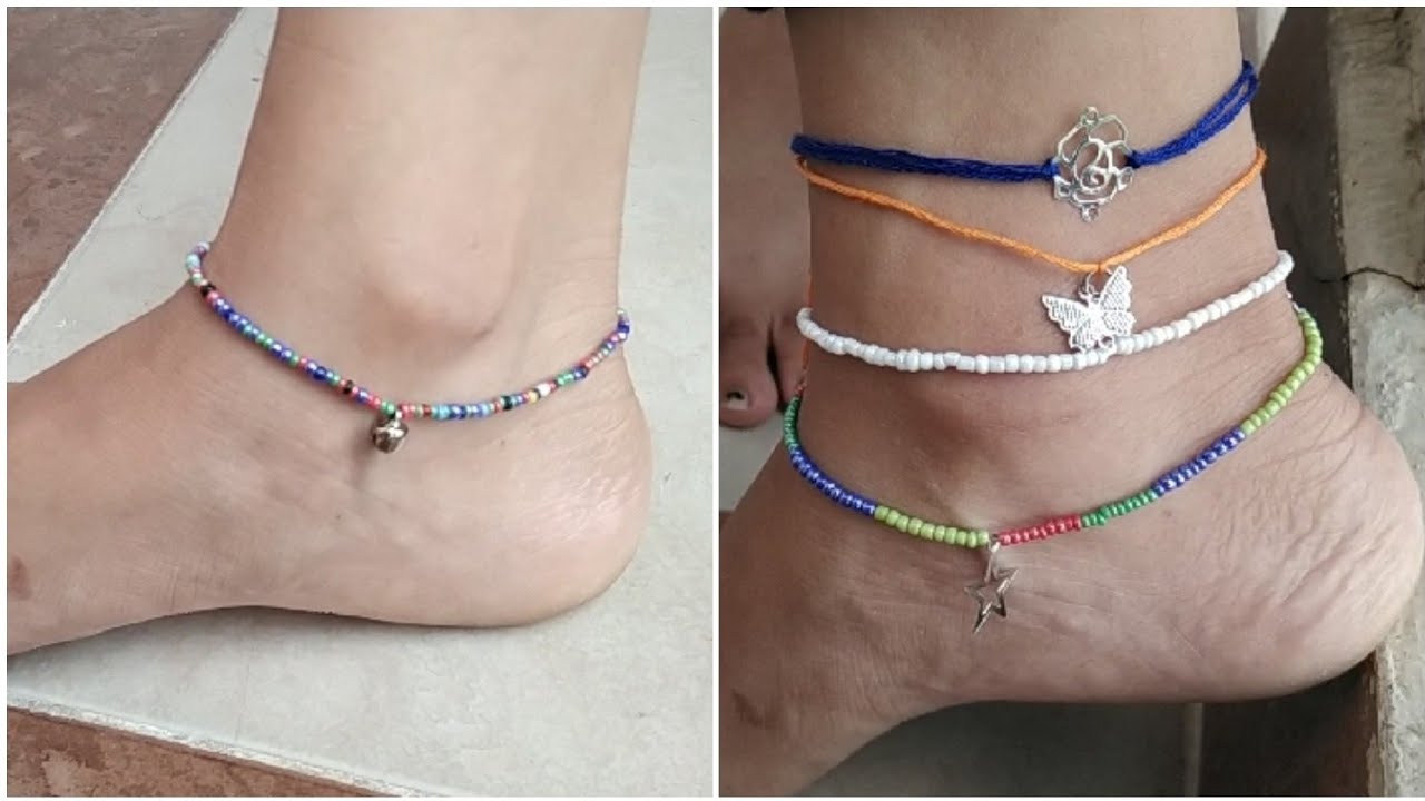 How to Make Anklet At Home || New Anklet Design || Payal Making Ideas||