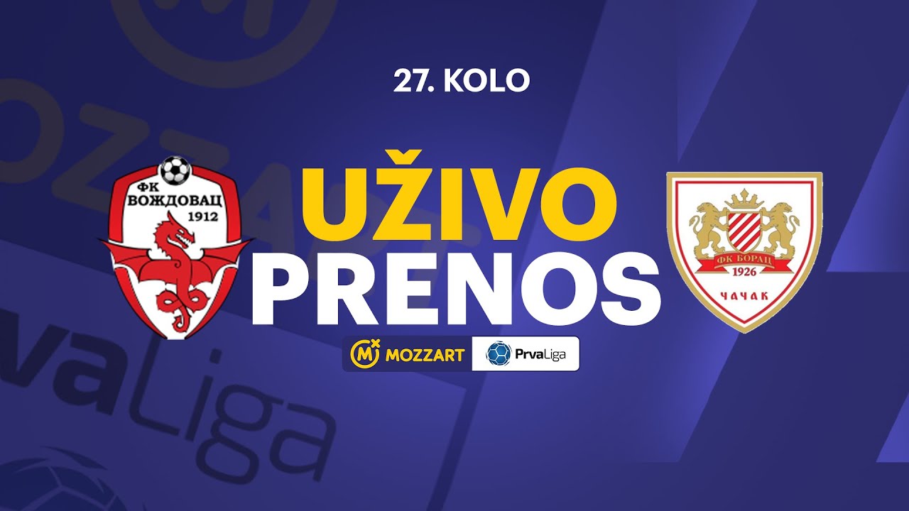 Voždovac - Borac 1926 Mozzart Bet Prva liga Srbije 2024/25 25. Kolo