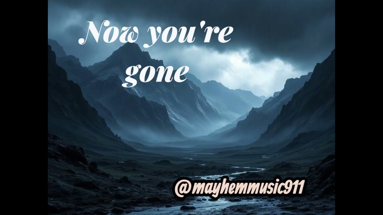 now you're gone  Ai music  male rock