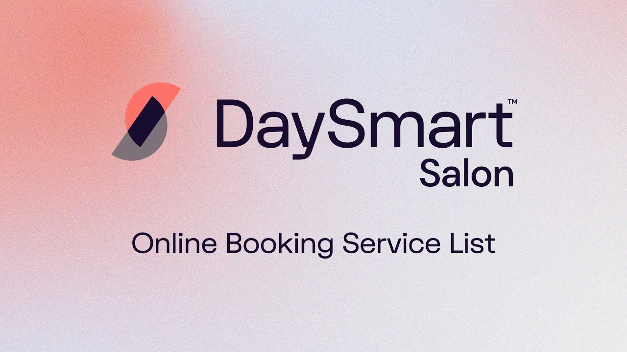 DaySmart Salon Online Booking Service List