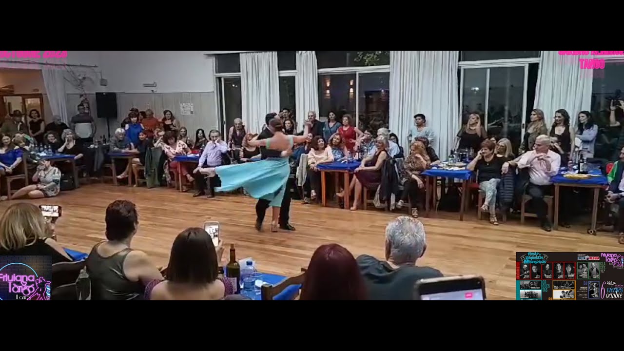 BAILAN Suyay QUIROGA y Jonny CARVAJAL con Orquesta DISARLIANA y  VOZ de Roberto MINONDI 0CTUBRE 2023