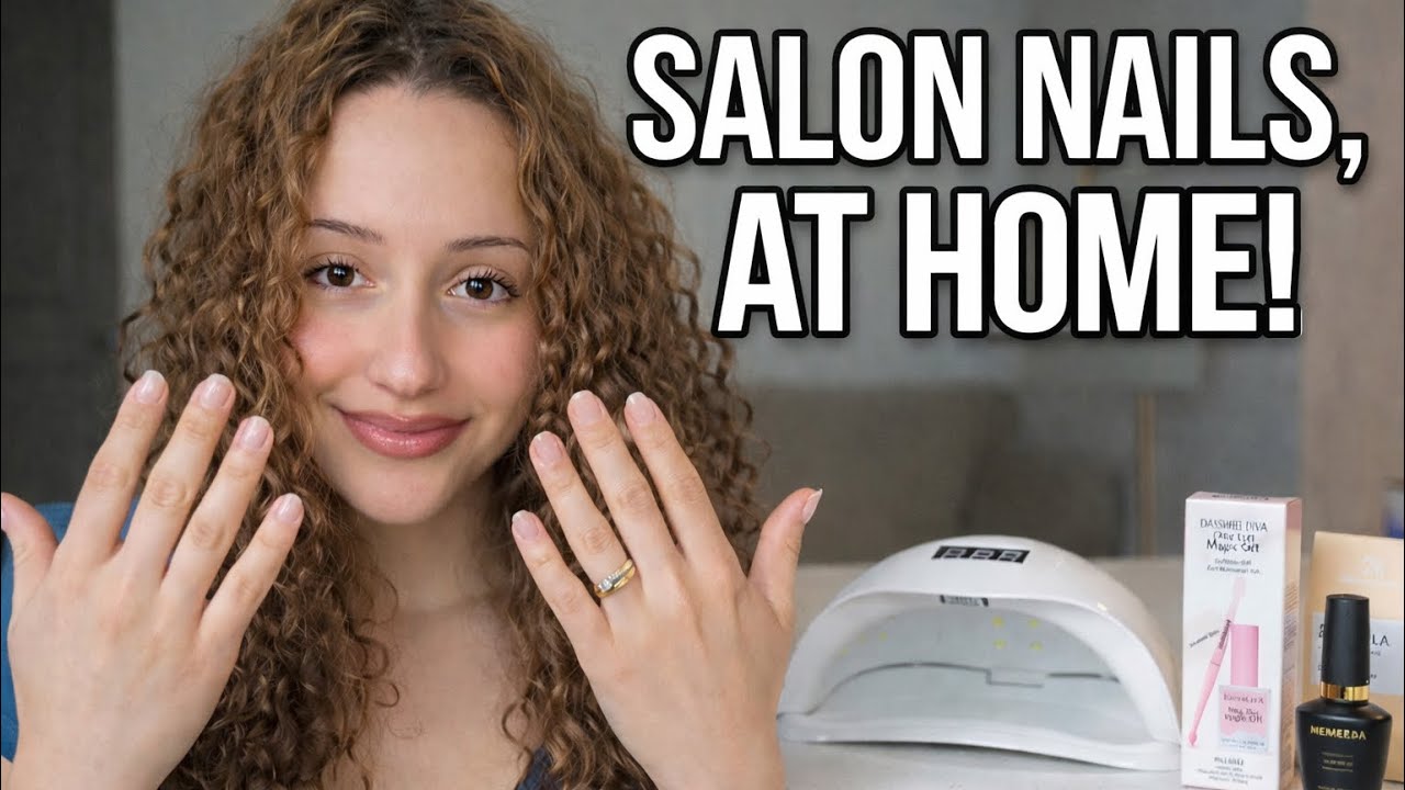 Home Gel Nails Without the Salon Cost | Soft Pink