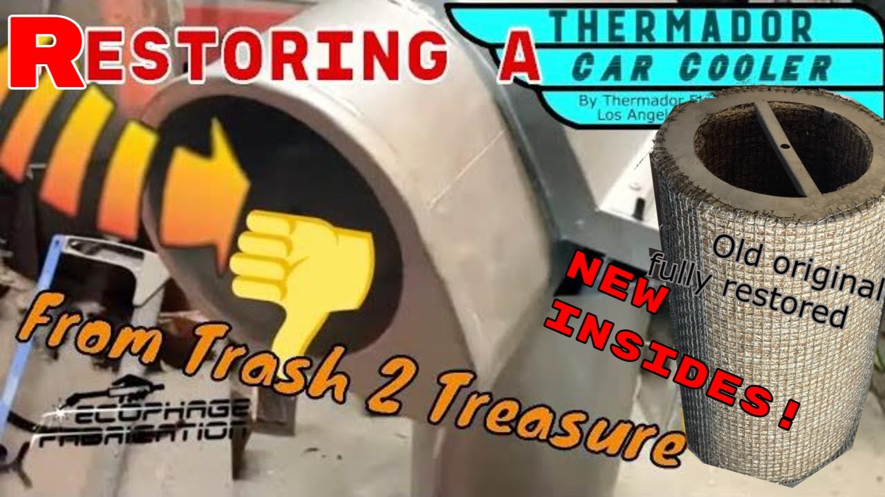 Restoring a RARE Vintage Thermador Air Conditioner! Swamp cooler repair, recoil, aspen pad, brackets