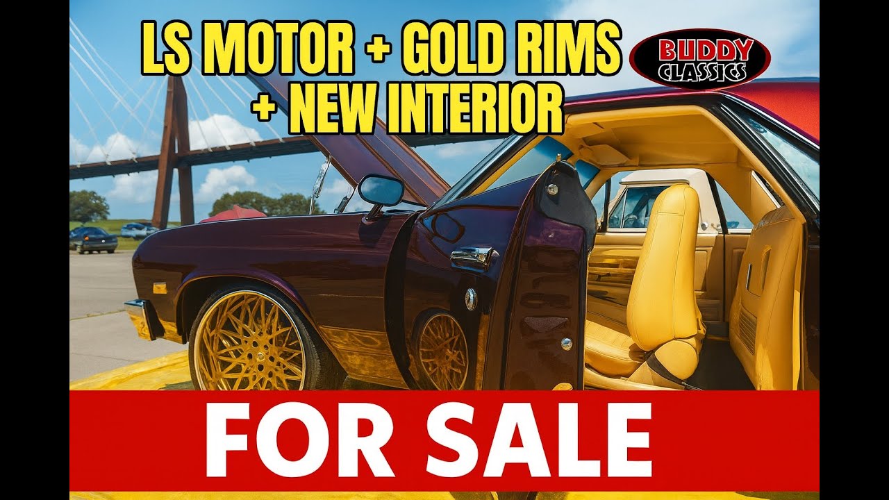 1981 Chevy El Camino – LS Motor, Gold Rims & Custom Interior | For Sale $55K