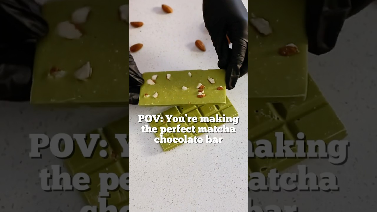 Matcha Chocolate Bar🍵#chocolate #matcha #foodrecipe #chocolatebar #foodies #desserts #dessertrecipe