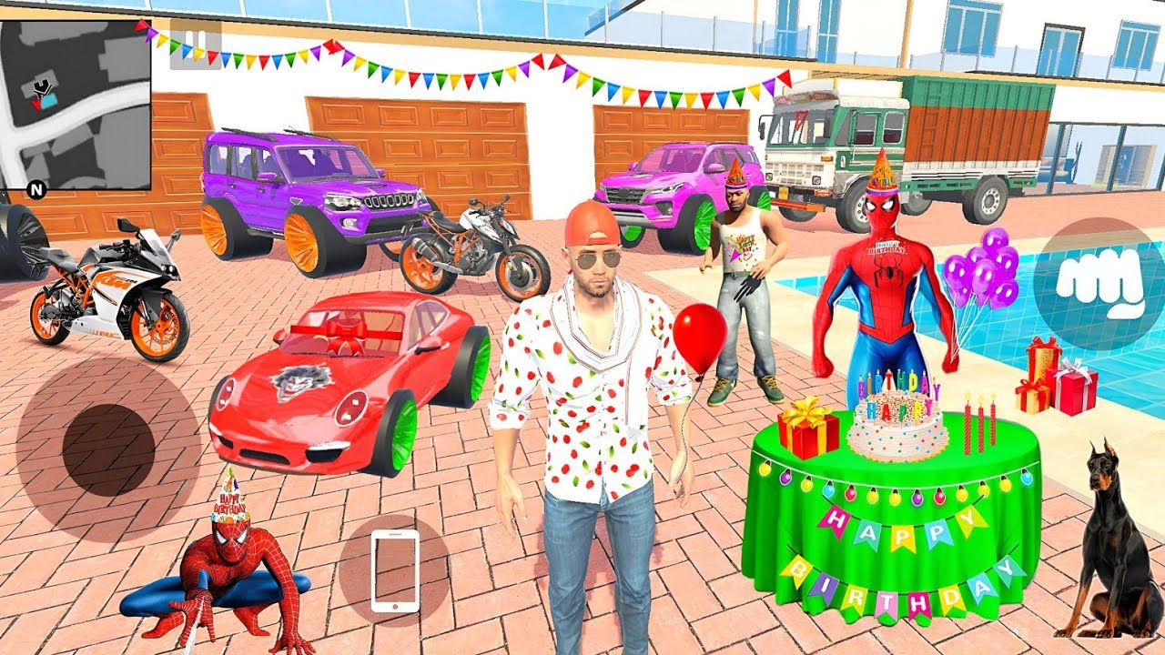 🤩 Spiderman Ka Happy Birthday 💥🥳 Indian Theft Auto Simulator 💥🎉 Indian Bikes Driving 3d Game 😱💥