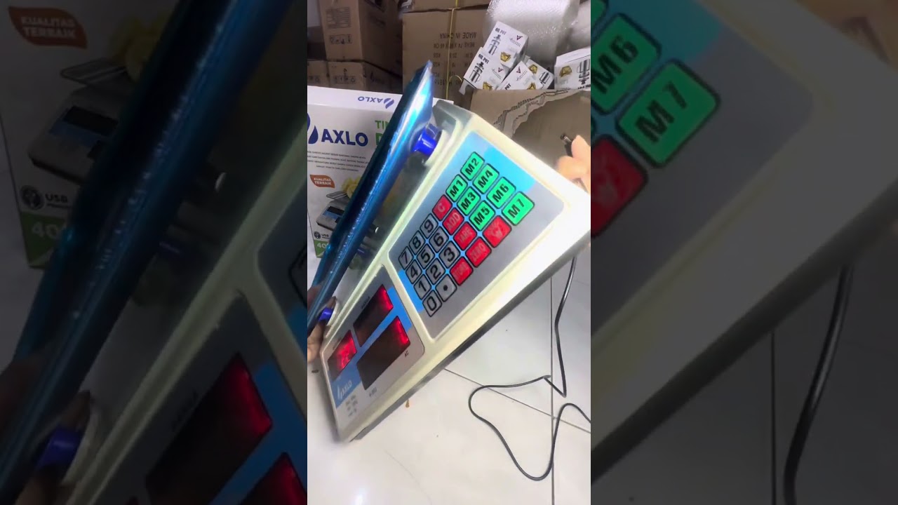 Review TIMBANGAN DIGITAL 40kg axlo gme,dan cara pemakaianya ,cara setting atur harga mnya