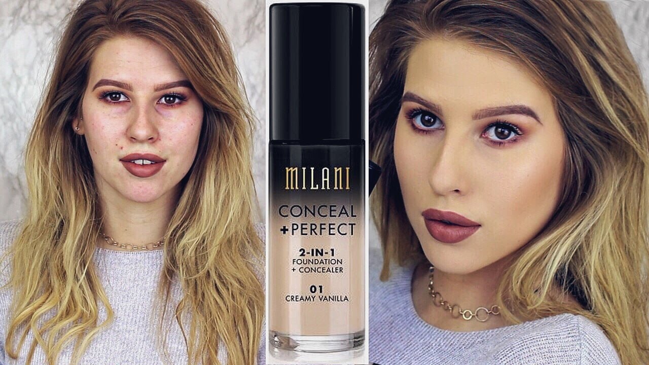 MILANI CONCEAL AND PERFECT FOUNDATION REVIEW (Creamy Vanilla)