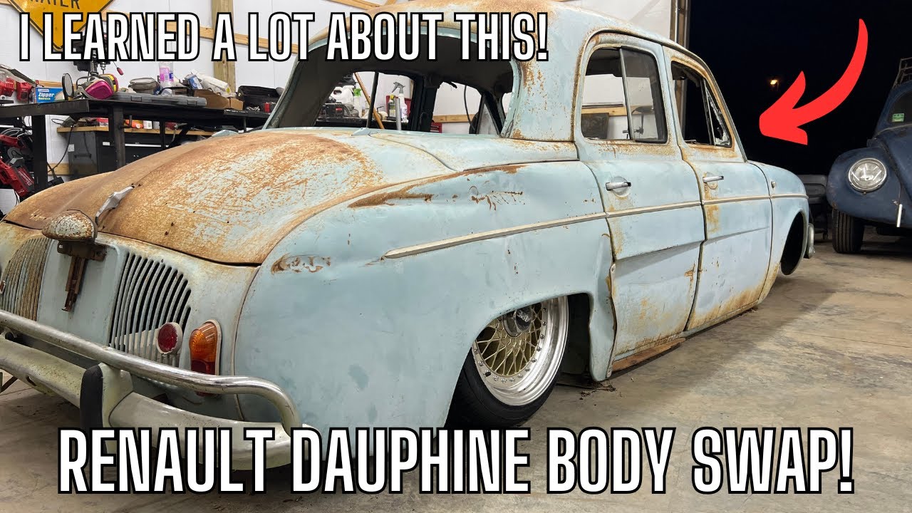 Спидометр VW Beetle на приборной панели Renault! Замена кузова Renault Dauphine!