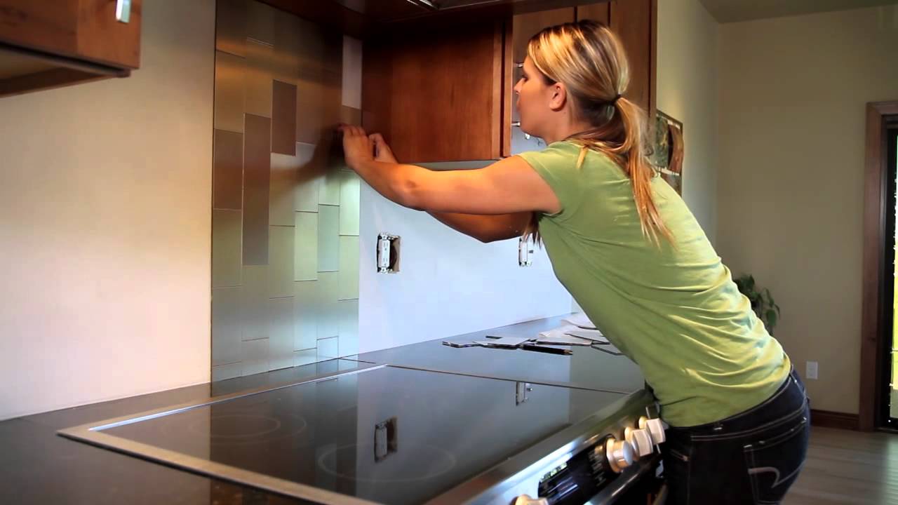 Backsplash Installation-Metal Tiles.mov
