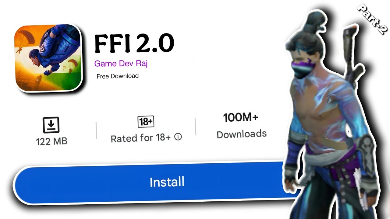 I Found New FFI 2.0 Free Fire Copy Game | Made By @GameDevRaj Funny Gameplay 🤣😂| Part-2