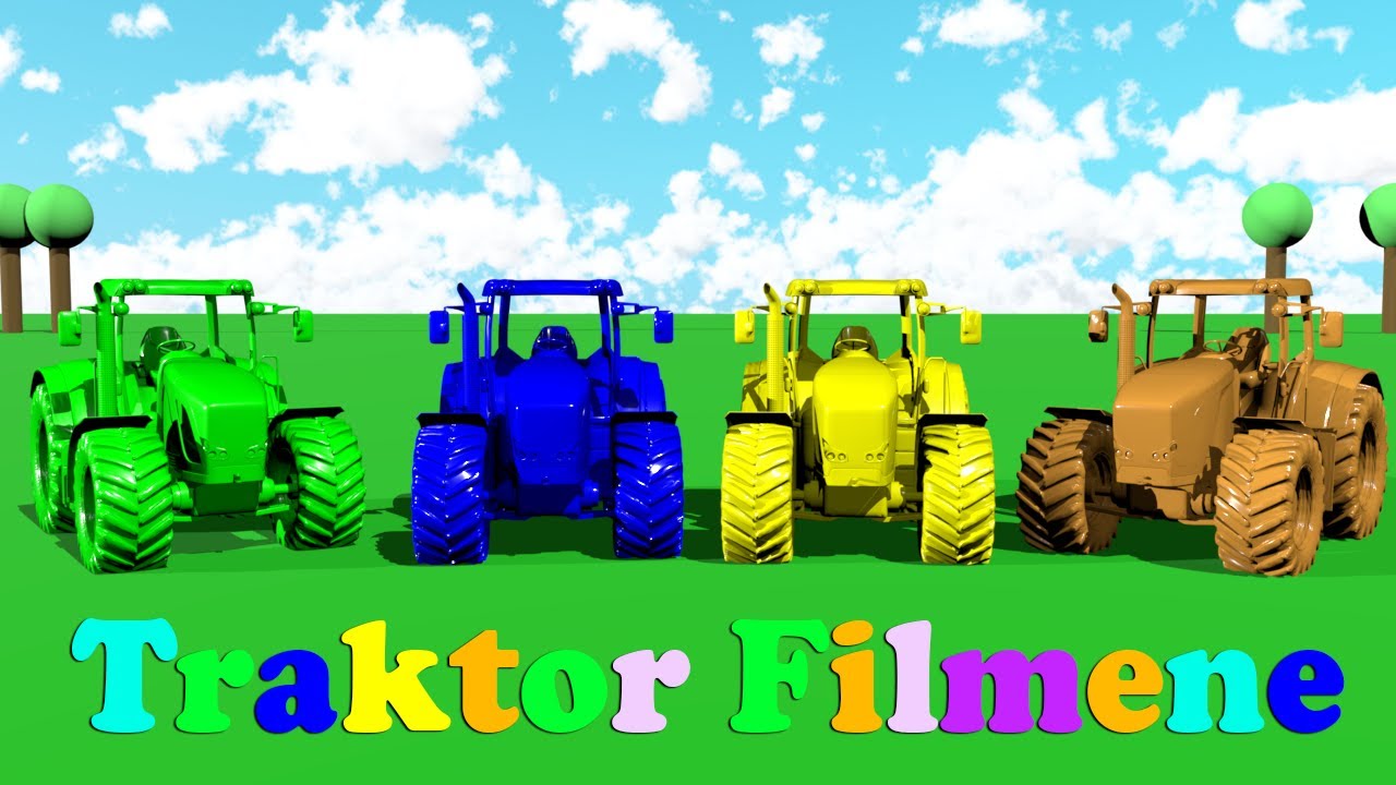 Traktor for barn | Traktorer som skifter farger | Lær med Liam