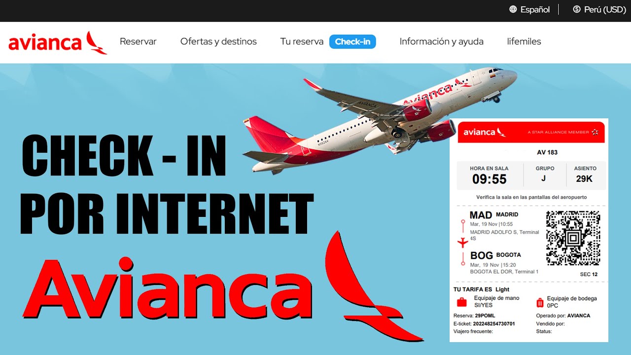 Como hacer el CHECK IN en AVIANCA | Directo y con ESCALA (paso a paso)