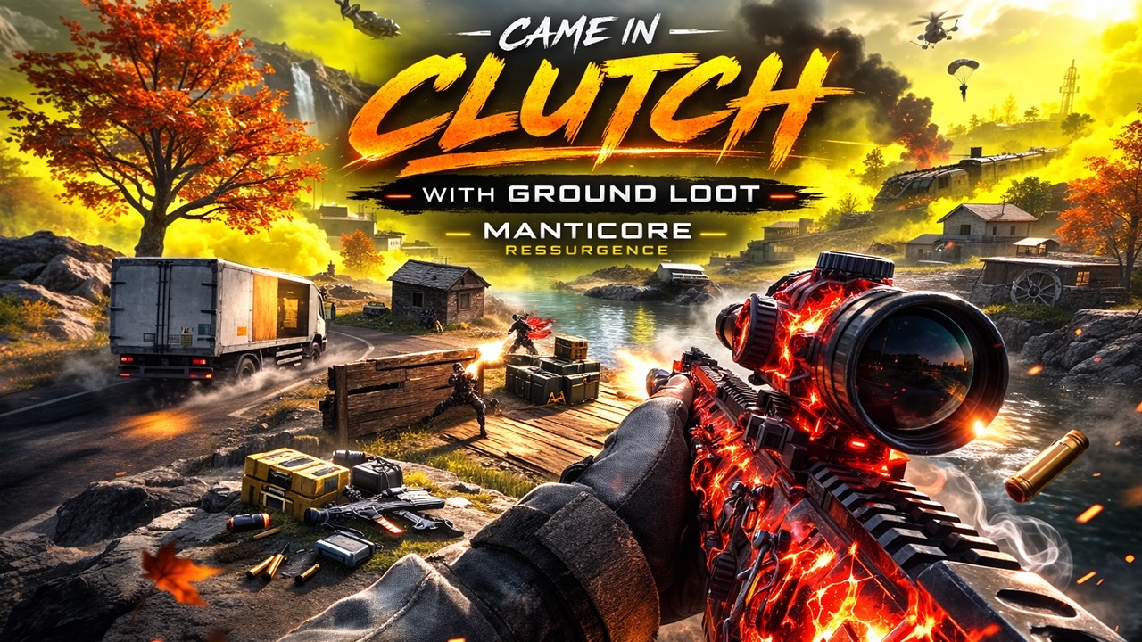 Came In CLUTCH With GROUND LOOT | BO7 Manticore Ressurgance