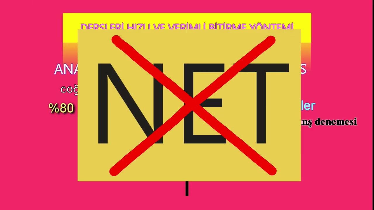 DERSLERİ HIZLI VE VERİMLİ BİTİRME YÖNTEMİ