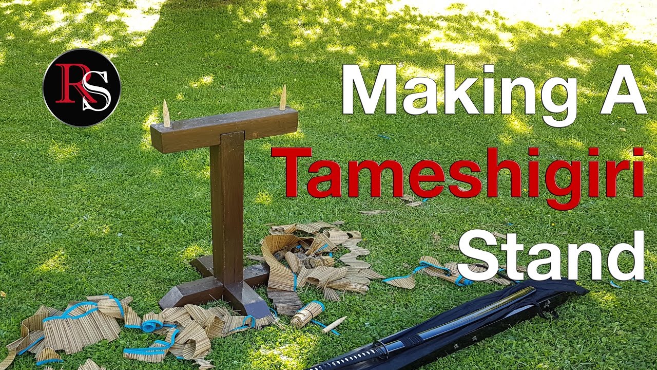 How To Make A Test Cutting Stand (Tameshigiridai) for Tatami Cut - DIY