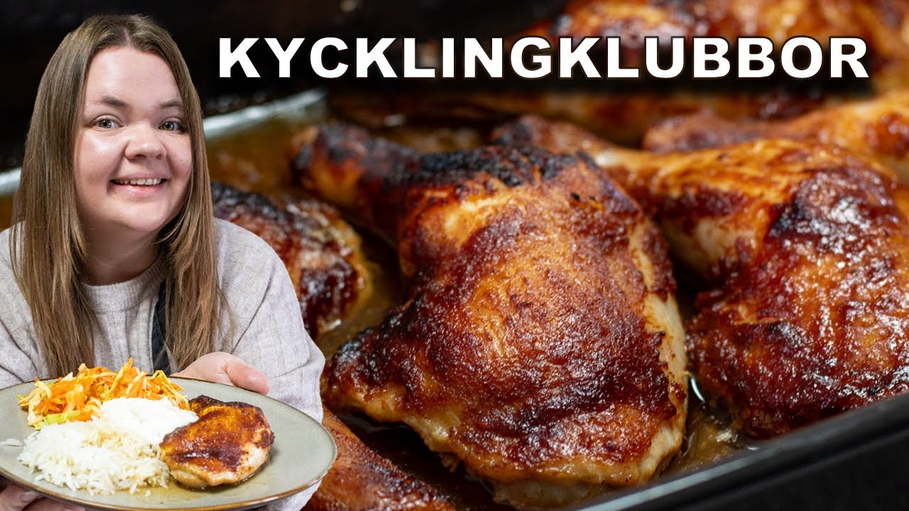 Middag under 60 minuter: Kycklingklubbor i ugn, Fetaoströra och Sallad