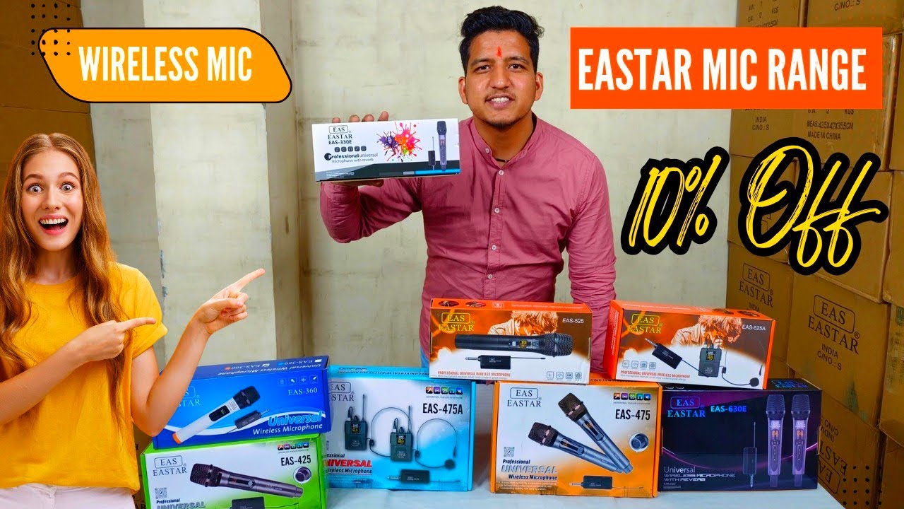 Eastar wireless Microphone Full range Review || Best Quality Wireless Mic range with best price