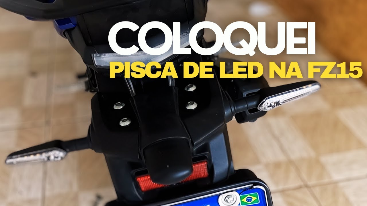 TROQUEI O PISCA DA MINHA FZ15 E QUASE DEU MERDA.