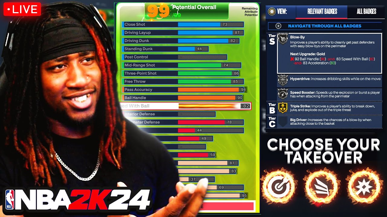 MAKING MY NBA 2K24 BUILD LIVE! (GIVING AWAY SOME PS5 CODES!)