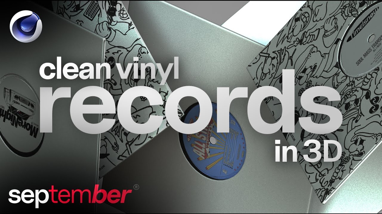Creating and Simulating CLEAN 3D Vinyl Records in Cinema 4D and Octane │ september ®