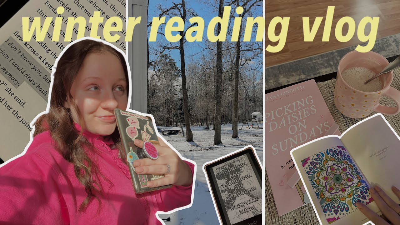 cozy *winter* reading vlog | getting out of a slump and finding new favorite books! ⭐️