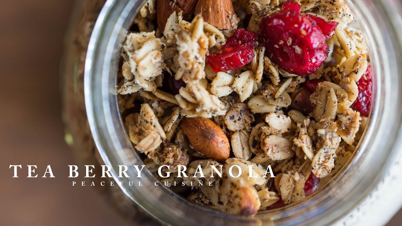 Tea Berry Granola (vegan) ☆ 紅茶グラノーラの作り方