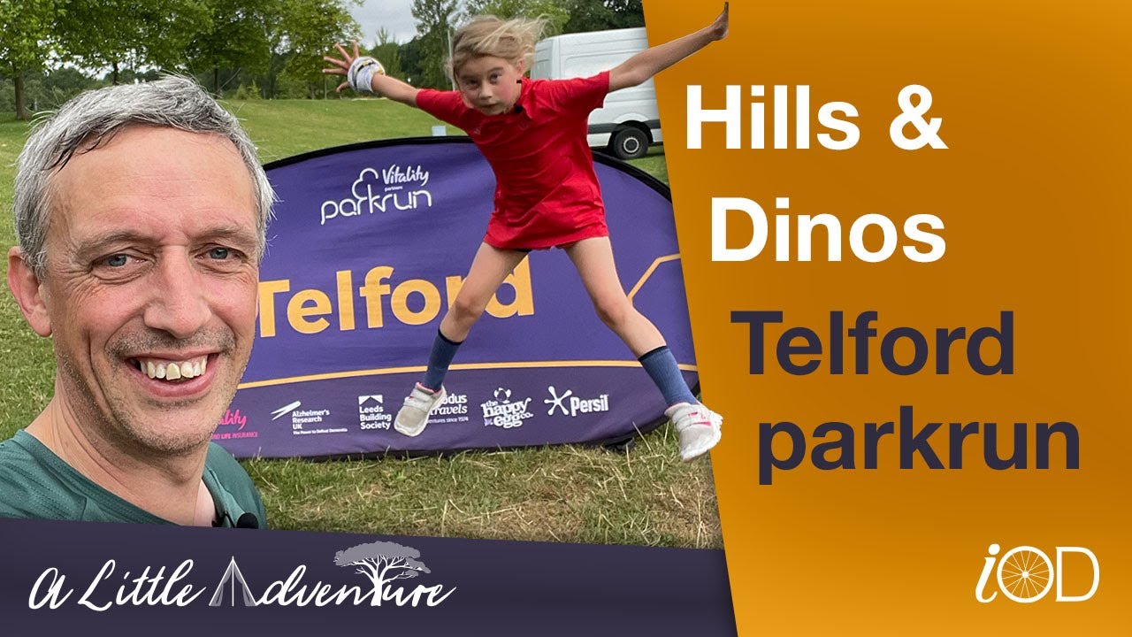 Escaping Dinosaurs Running Up Hills at Telford parkrun