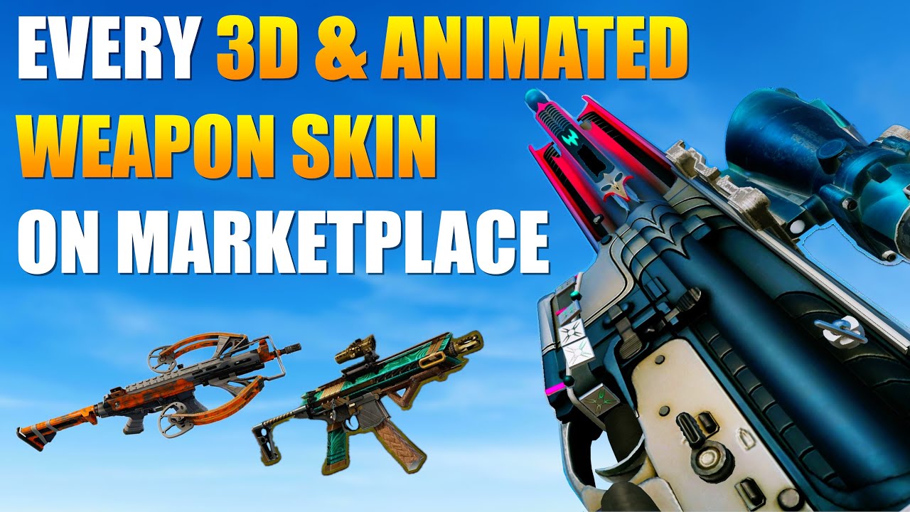 Every 3D & Animated Weapon Skin On R6 Marketplace (Y9S4)