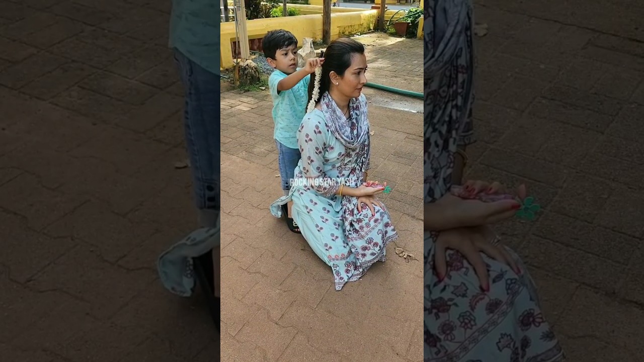 Radhika Pandit and Yathrv Yash #radhikapandit #yatharvyash #rockingstaryash #shorts