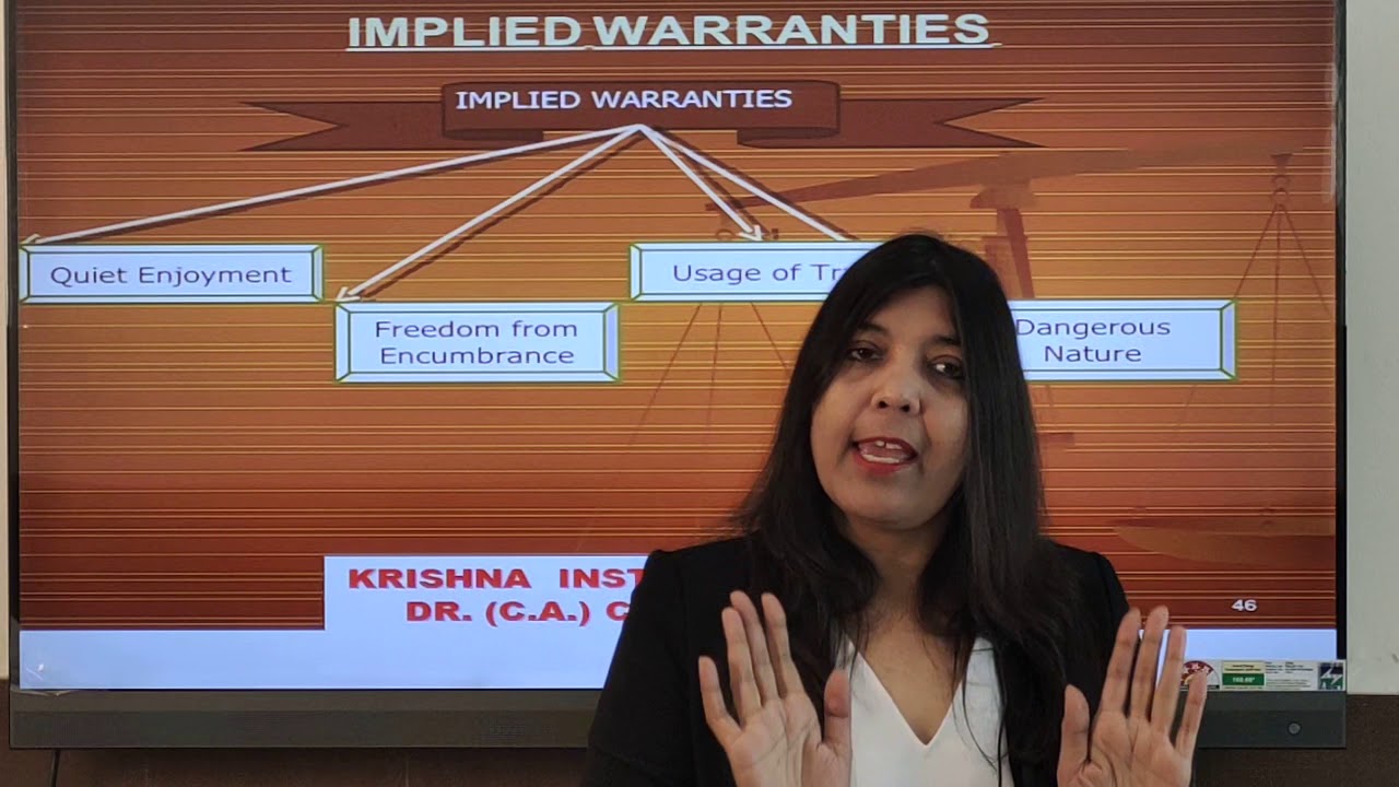 Implied warranty Under Sale of Goods Act