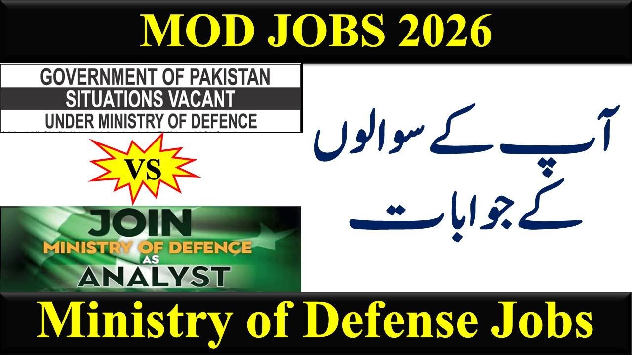 MOD Jobs 2026 | MOD Analyst | Assistant Director | Sub Inspector | ASI | UDC | LDC | Your Queries |