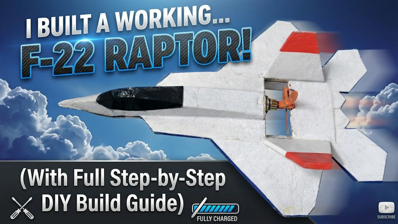 I Built a Working F-22 Raptor at Home! (Will it Fly?)