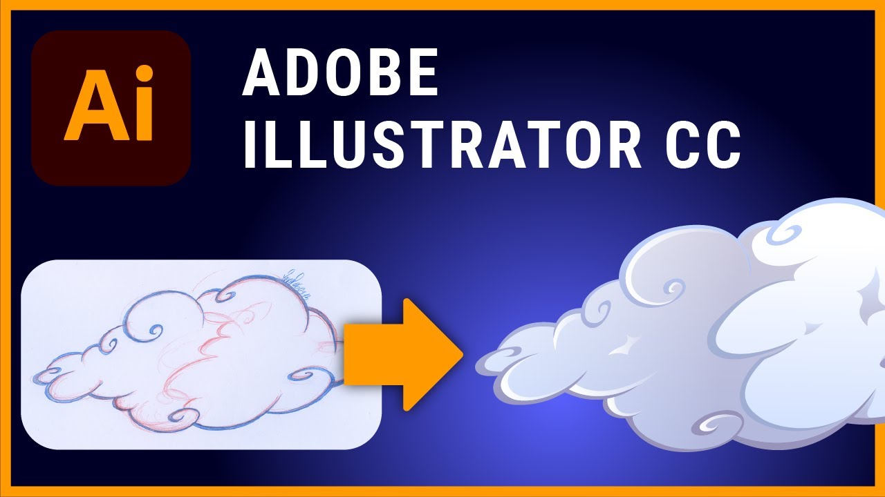 [TUTO] ILLUSTRATOR – Illustration stylisée - Nuage