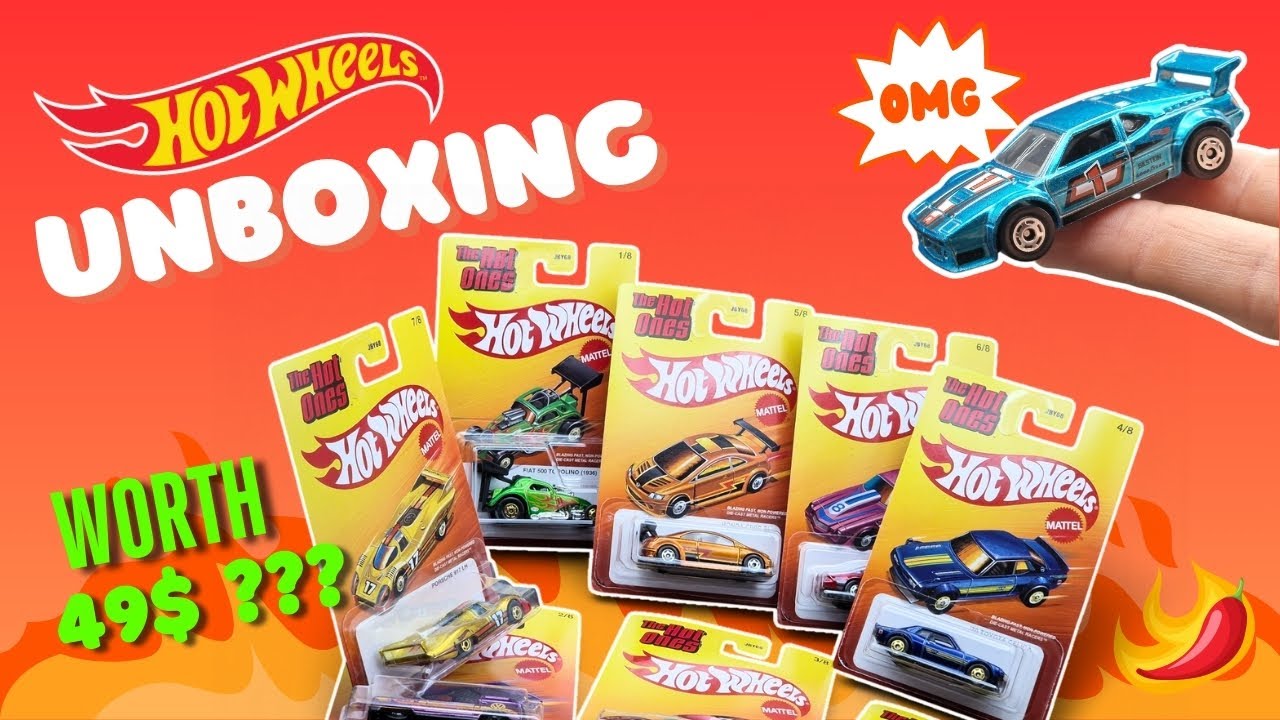 UNBOXING: Hot Wheels the hot ones - 49$ for the whole box, is it worth it? | Showcase + Review