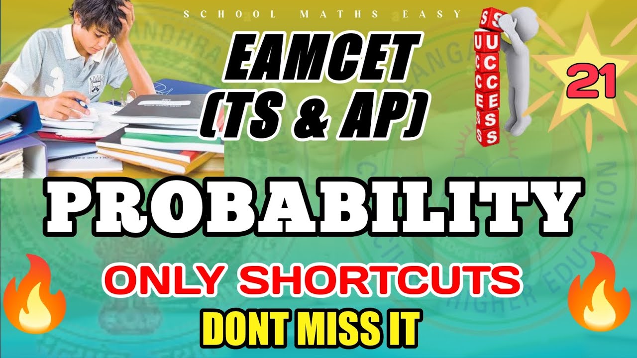 EAMCET 2023 II PROBABILITY II PROBABILITY SHORTCUTS II RANDOM VARIABLES II TS EAMCET Il AP EAPCET Il