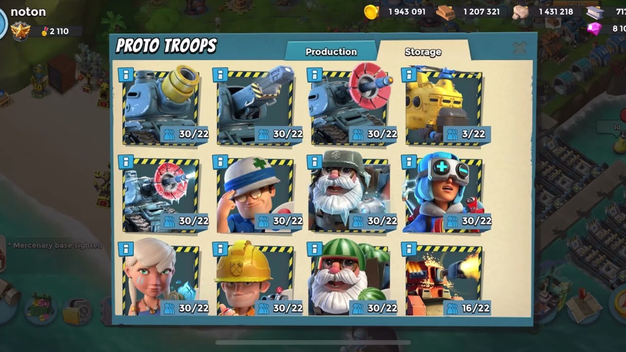 How To Increase Proto Troop Storage 30/22 |Level 84 | Boom Beach