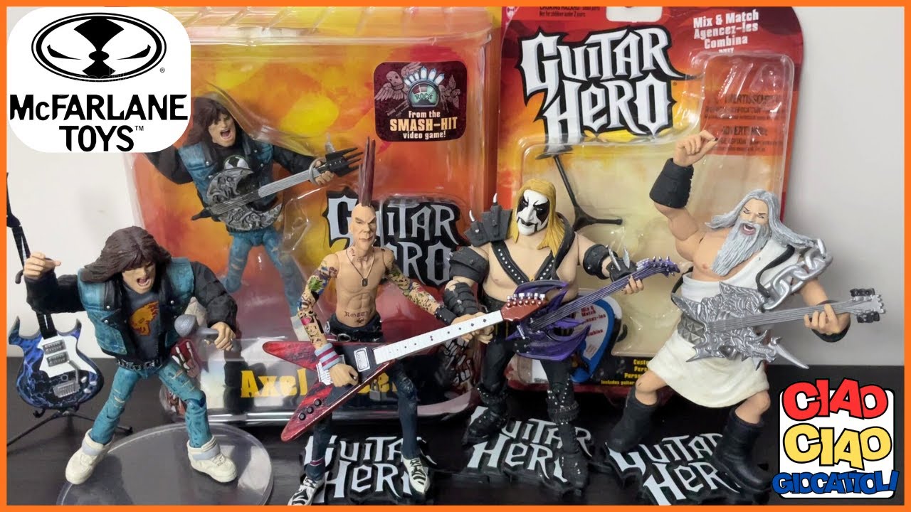 Recensione: Guitar Hero Action Figures McFarlane Toys 2008 + Chitarre Mix & Match