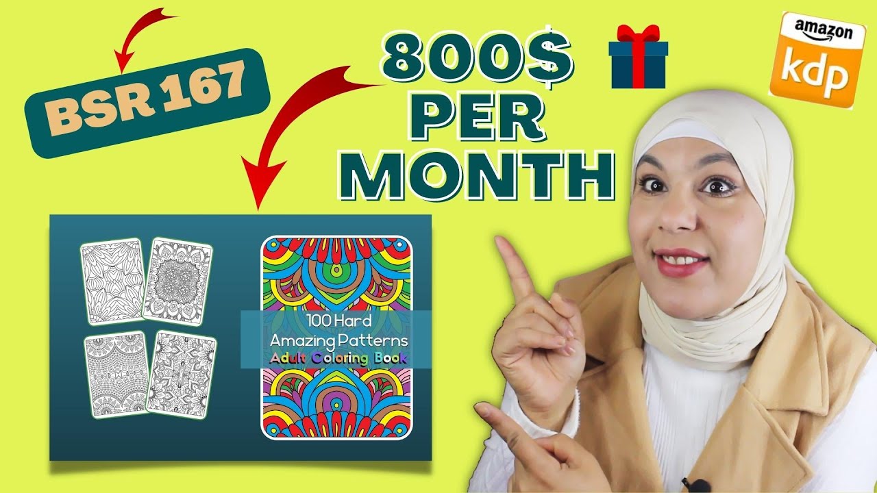 طريقة  بسيطة لانشاء كتب التلوين التي تحقق 800$ في الشهر | Pattren Coloring Book Amazon kdp