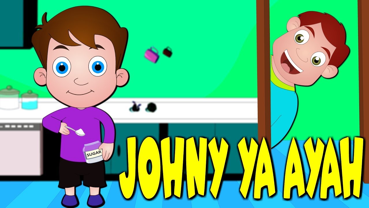 Lagu Kanak Kanak Melayu Malaysia | JOHNY YA AYAH | Johny Johny Yes Papa in Malay