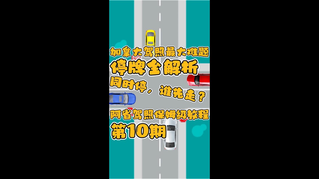 国内老司机最迷糊的点，加拿大停牌全解析