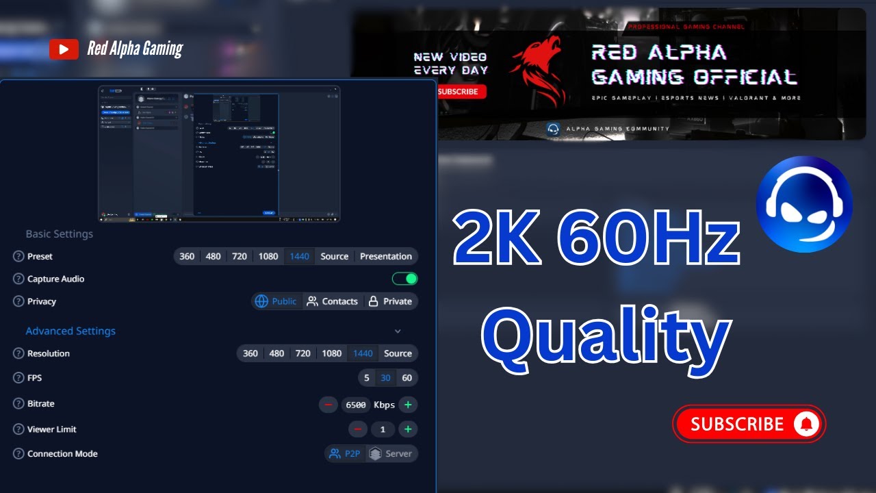 Next-Level Screen Sharing with TeamSpeak 6 | 2K 60Hz Quality