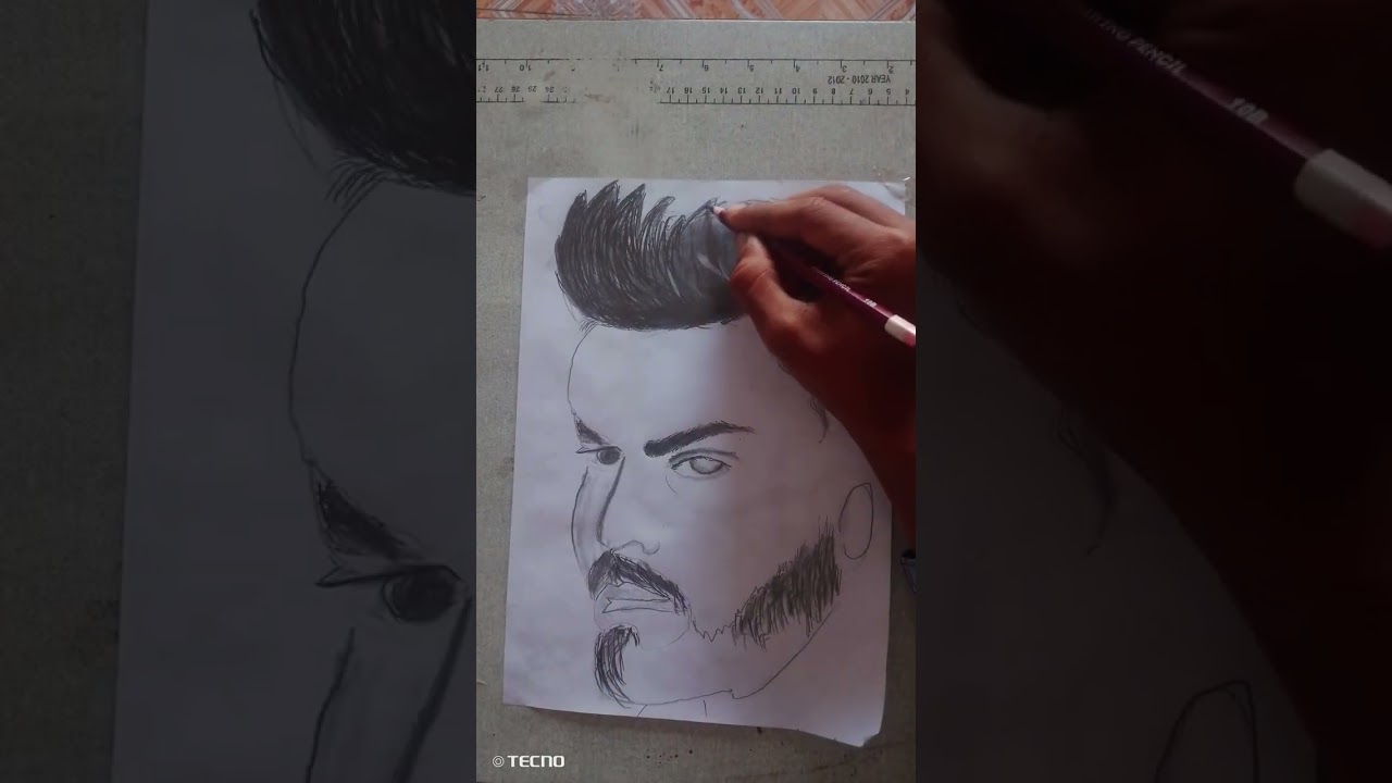 Normal hair sketch 🙏