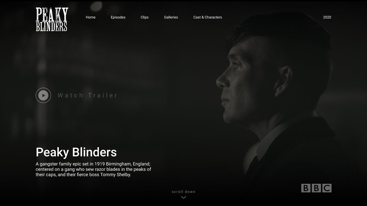 Web site design Speed Art #1 - Peaky blinders [Figma live]